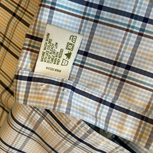 ORVIS Sporting Traditions plaid short sleeve button down collar shirt Sz-M B15 - Picture 3 of 10